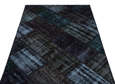 Apex Patchwork Unique Siyah 26289 120 cm X 180 cm - 3