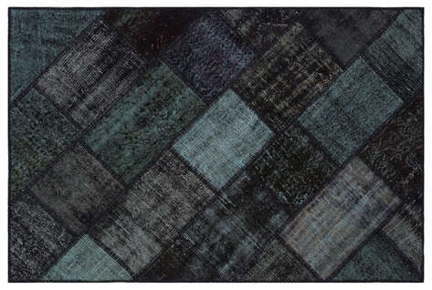 Apex Patchwork Unique Siyah 31118 120 cm X 180 cm - 1