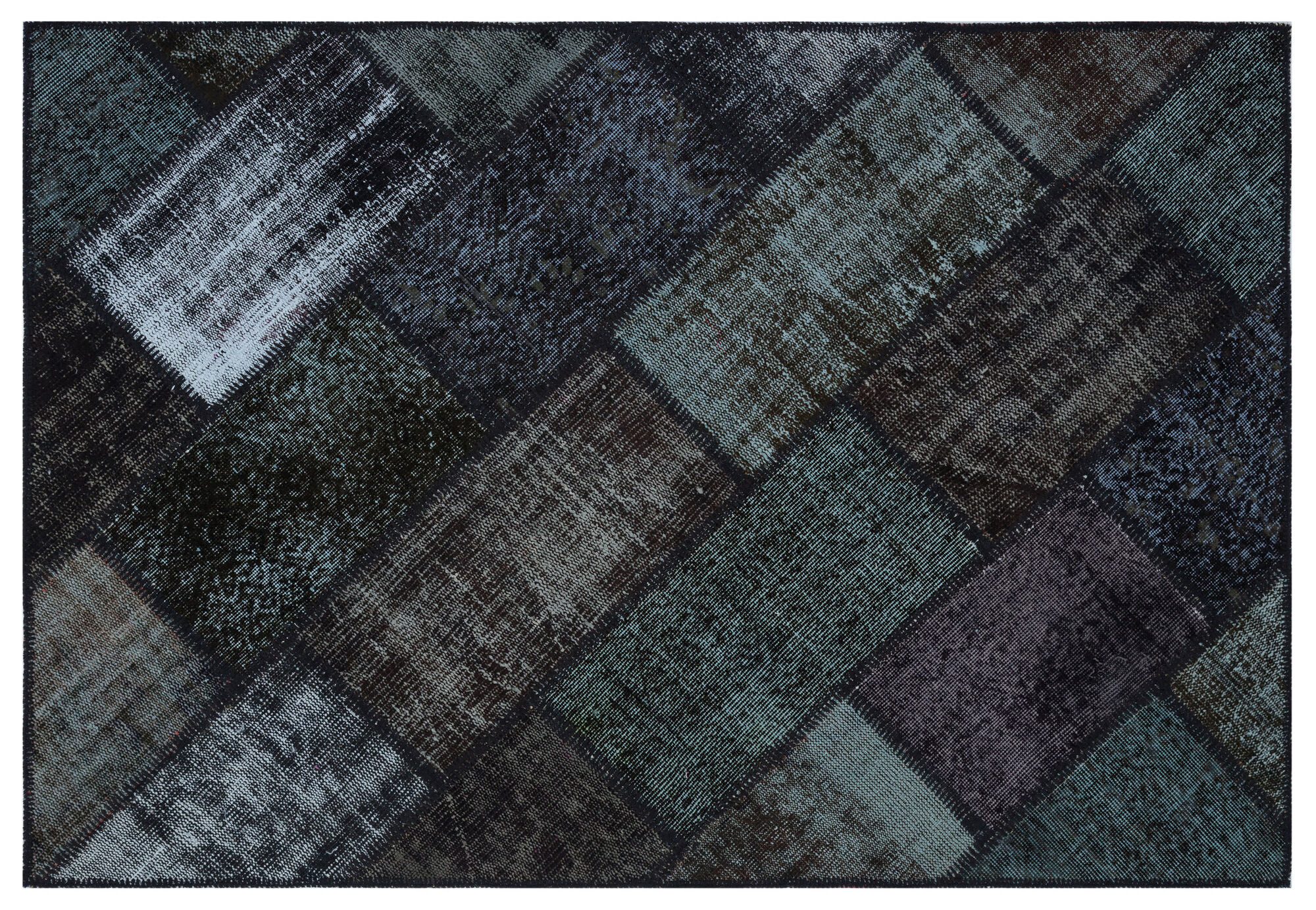 Apex Patchwork Unique Siyah 31147 120 cm X 180 cm