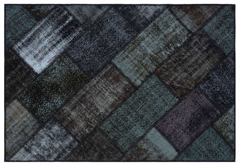Apex Patchwork Unique Siyah 31147 120 cm X 180 cm - 1