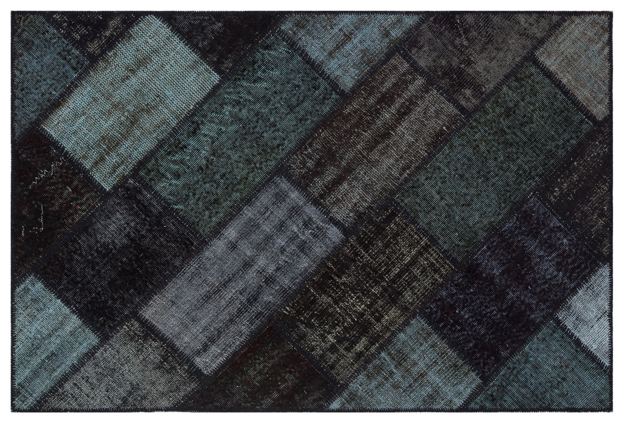 Apex Patchwork Unique Siyah 31178 120 cm X 180 cm