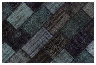 Apex Patchwork Unique Siyah 31178 120 cm X 180 cm (1)