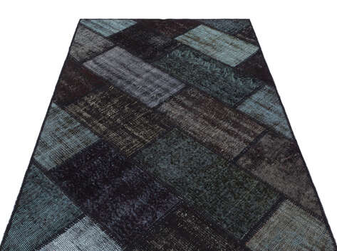Apex Patchwork Unique Siyah 31178 120 cm X 180 cm - 3