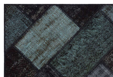 Apex Patchwork Unique Siyah 31178 120 cm X 180 cm - 5