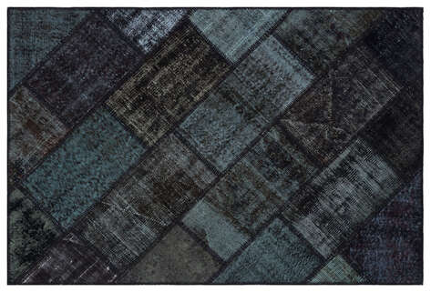 Apex Patchwork Unique Siyah 31218 120 cm X 180 cm - 1