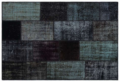 Apex Patchwork Unique Siyah 33162 120 cm X 180 cm - 1