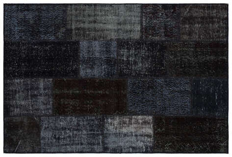 Apex Patchwork Unique Siyah 33165 120 cm X 180 cm - 1