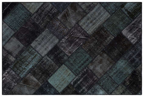 Apex Patchwork Unique Siyah 33263 157 cm X 237 cm - 1