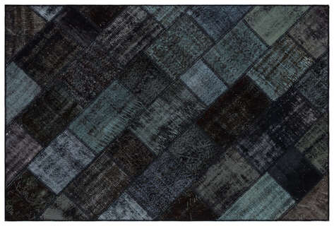 Apex Patchwork Unique Siyah 33272 156 cm X 232 cm - 1