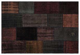 Apex Patchwork Unique Siyah 33879 160 cm X 230 cm (1)