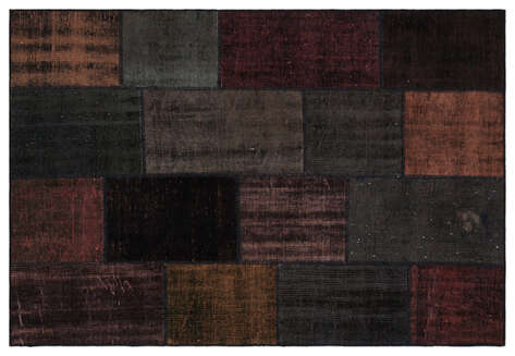 Apex Patchwork Unique Siyah 33879 160 cm X 230 cm - 1