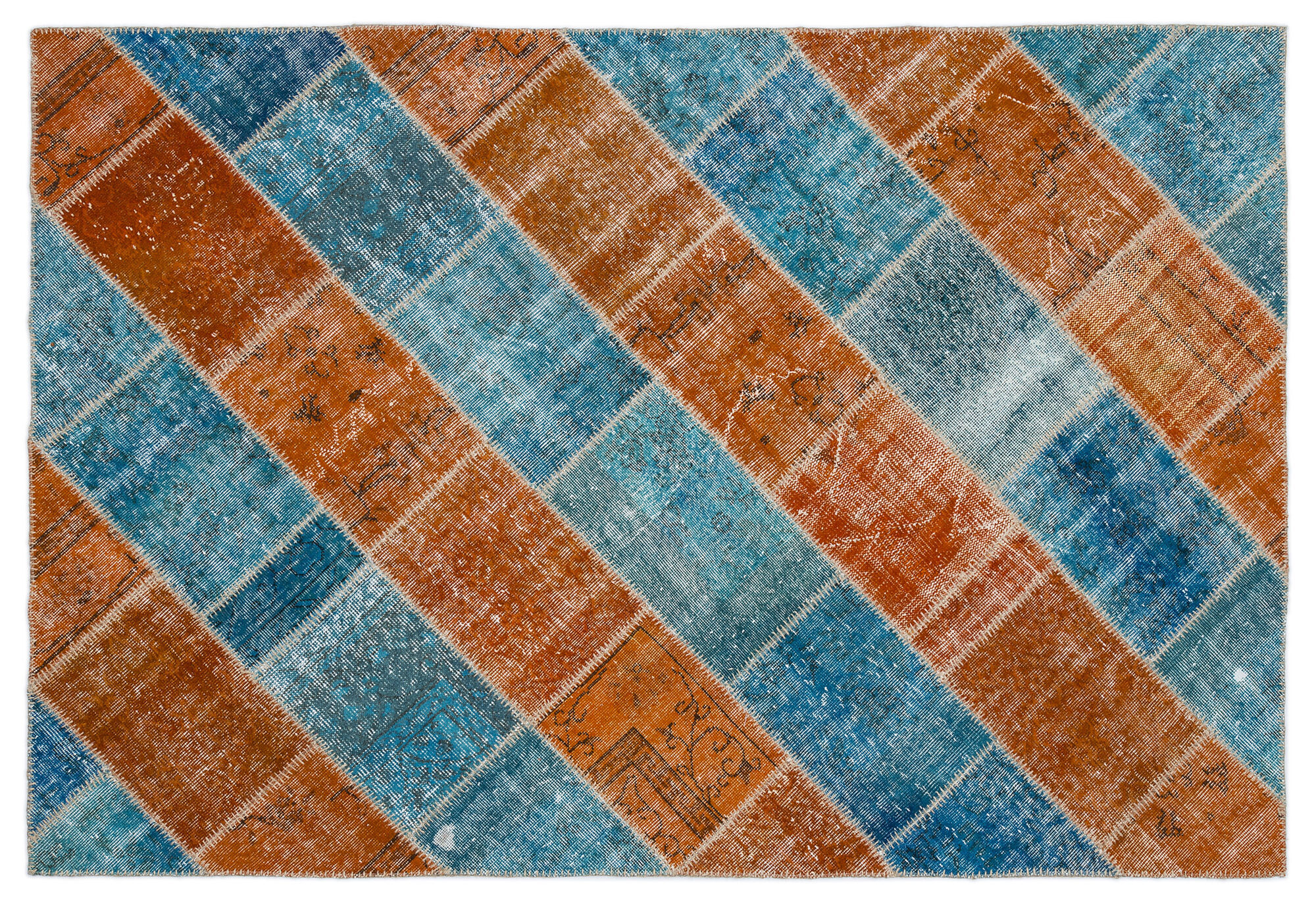 Apex Patchwork Unique Turkuaz 2073 160 Cm X 230 Cm