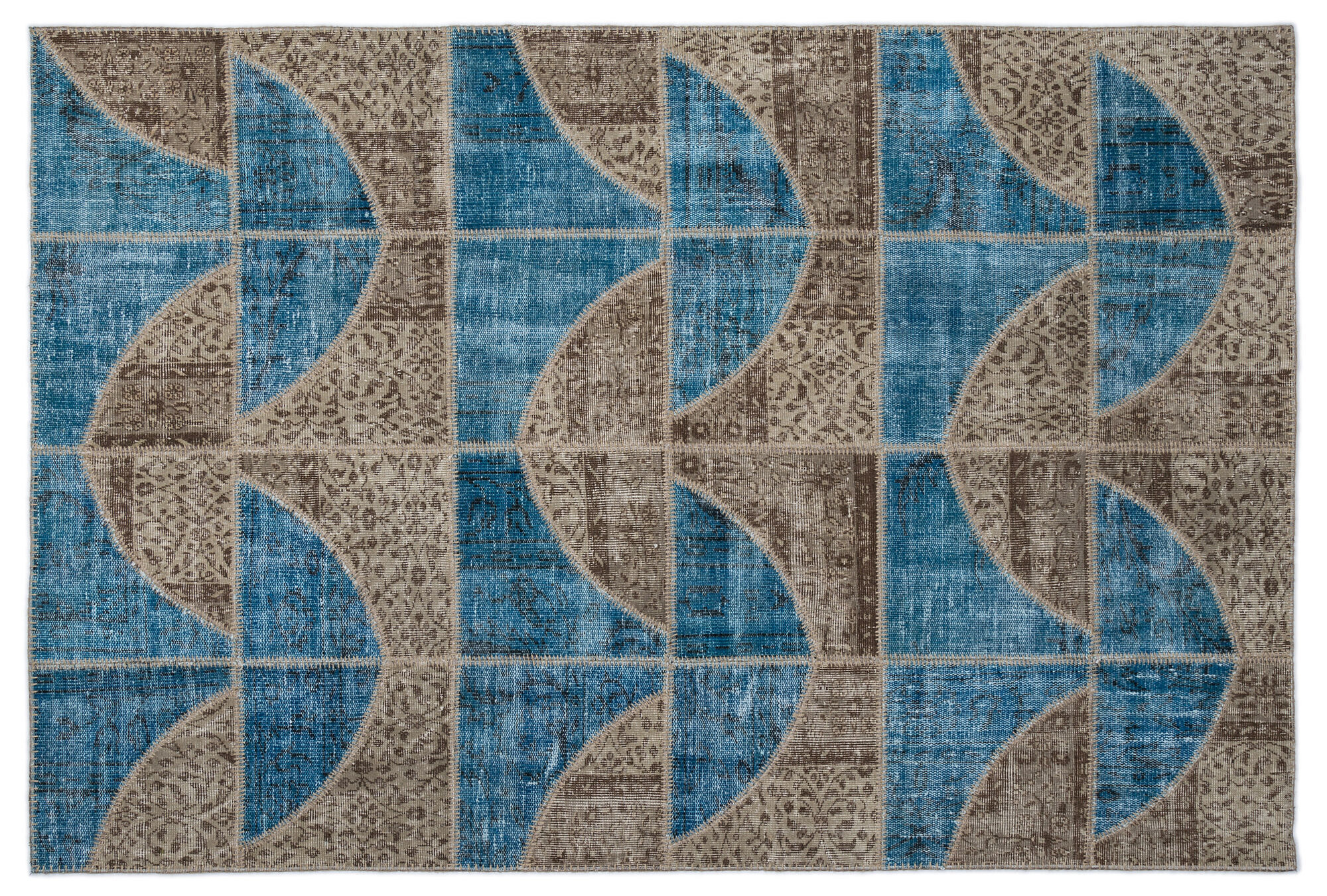 Apex Patchwork Unique Turkuaz 2090 160 cm X 230 cm
