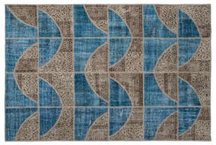 Apex Patchwork Unique Turkuaz 2090 160 cm X 230 cm (1)