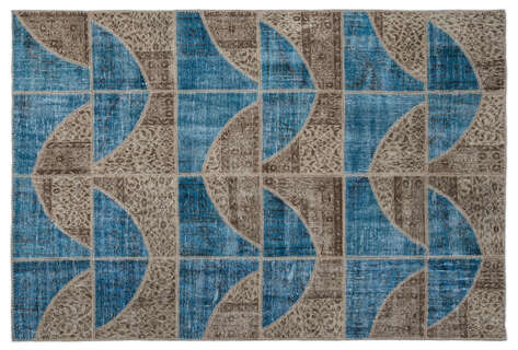 Apex Patchwork Unique Turkuaz 2090 160 cm X 230 cm - 1