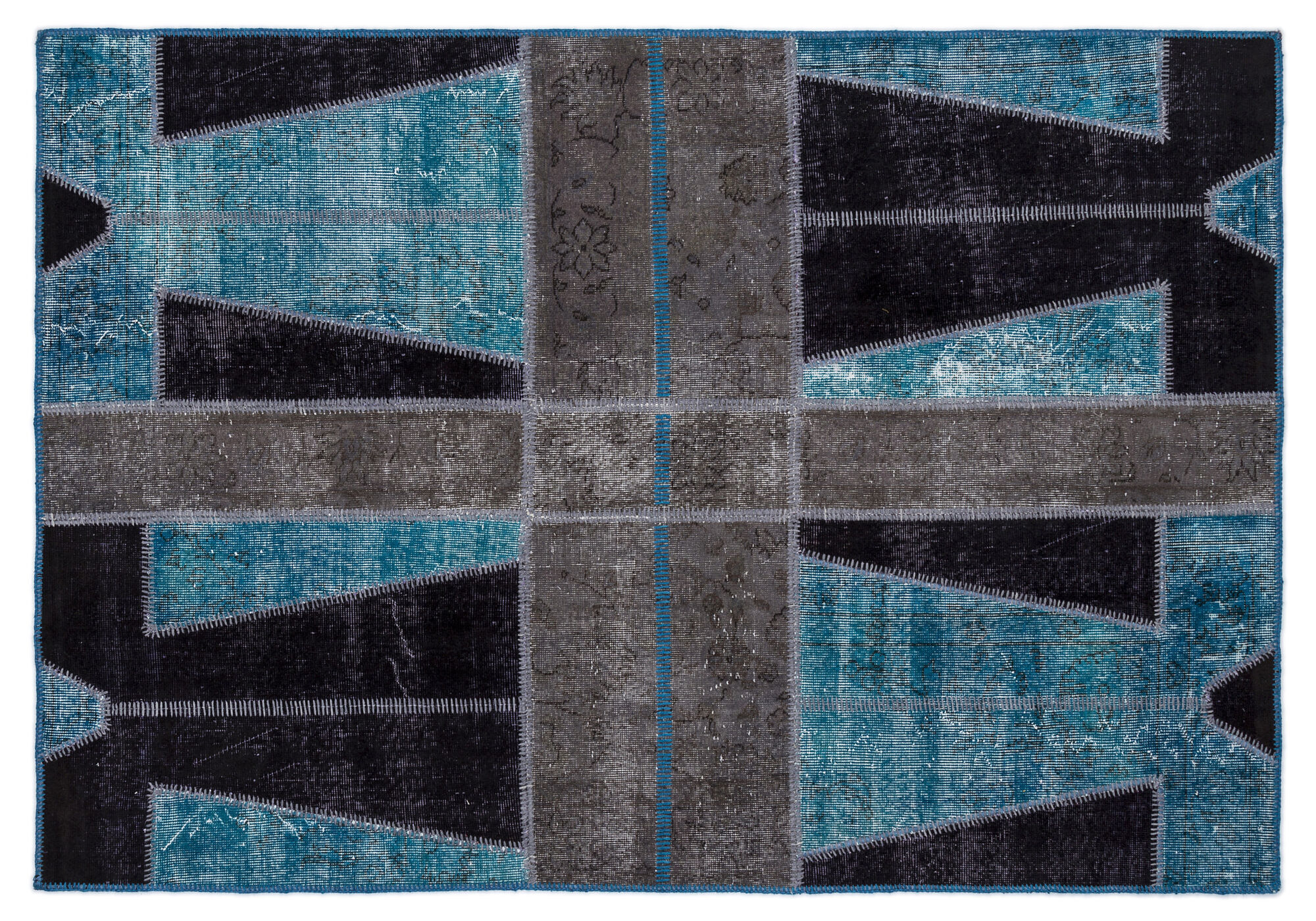 Apex Patchwork Unique Turkuaz 2094 160 Cm X 230 Cm