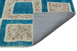 Apex Patchwork Unique Turkuaz 21363 160 cm X 241 cm (2)