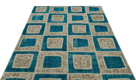 Apex Patchwork Unique Turkuaz 21363 160 cm X 241 cm - 3
