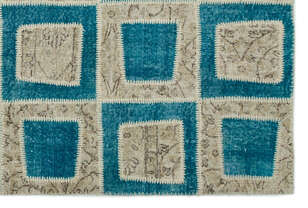 Apex Patchwork Unique Turkuaz 21363 160 cm X 241 cm (5)