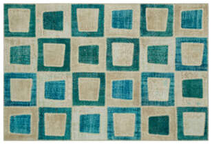 Apex Patchwork Unique Turkuaz 21788 160 cm X 240 cm (1)