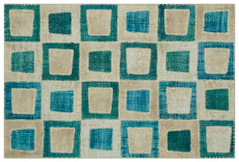 Apex Patchwork Unique Turkuaz 21788 160 cm X 240 cm - 1