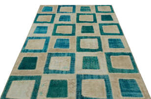 Apex Patchwork Unique Turkuaz 21788 160 cm X 240 cm (3)