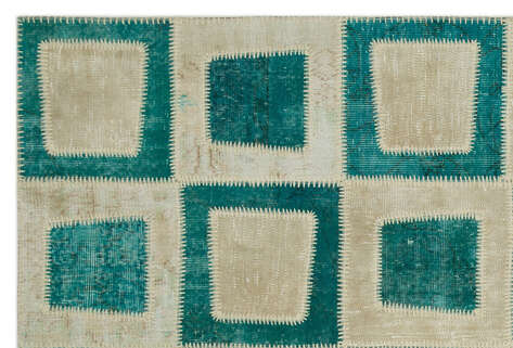 Apex Patchwork Unique Turkuaz 21788 160 cm X 240 cm - 4