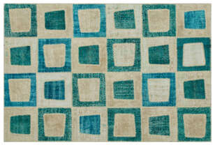 Apex Patchwork Unique Turkuaz 21819 160 cm X 242 cm (1)