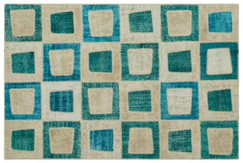 Apex Patchwork Unique Turkuaz 21819 160 cm X 242 cm - 1