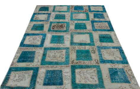 Apex Patchwork Unique Turkuaz 24909 160 cm X 238 cm - 3