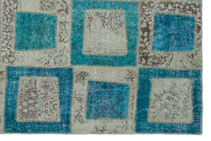 Apex Patchwork Unique Turkuaz 24909 160 cm X 238 cm (4)