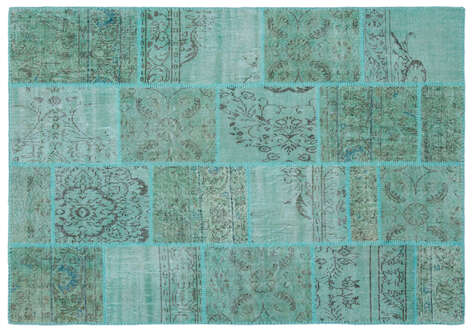 Apex Patchwork Unique Turkuaz 24989 160 cm X 230 cm - 1