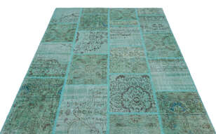 Apex Patchwork Unique Turkuaz 24989 160 cm X 230 cm (3)