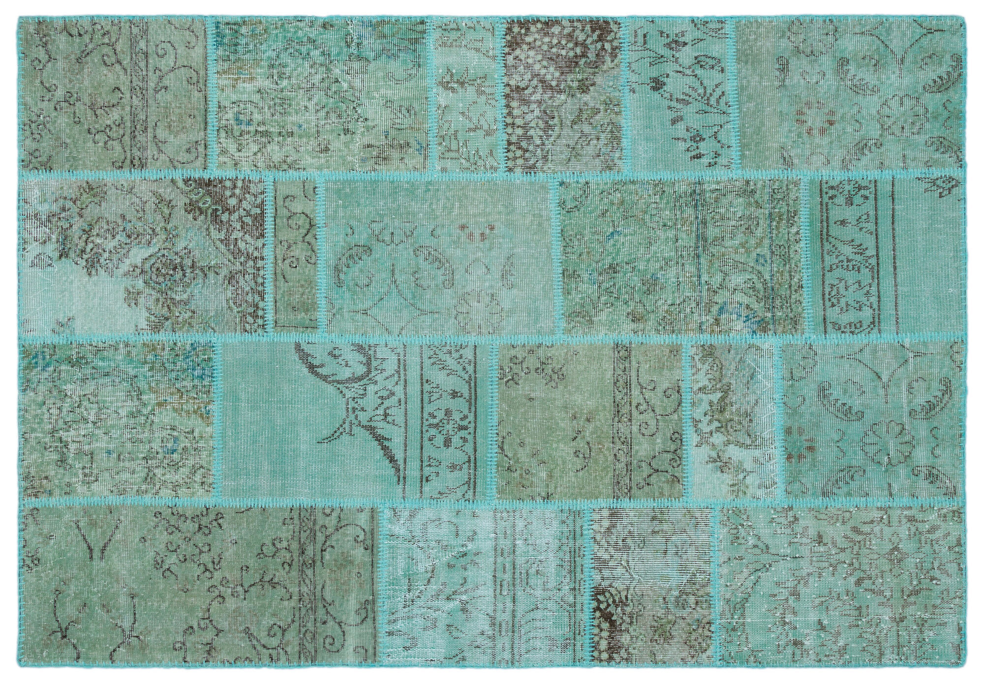 Apex Patchwork Unique Turkuaz 24991 160 cm X 230 cm