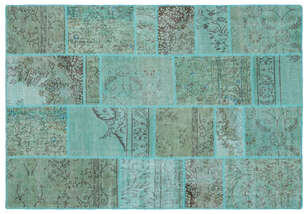 Apex Patchwork Unique Turkuaz 24991 160 cm X 230 cm (1)
