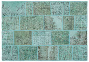 Apex Patchwork Unique Turkuaz 25015 160 cm X 230 cm (1)