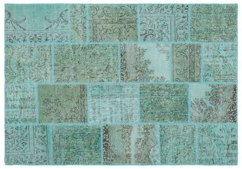 Apex Patchwork Unique Turkuaz 25015 160 cm X 230 cm - 1