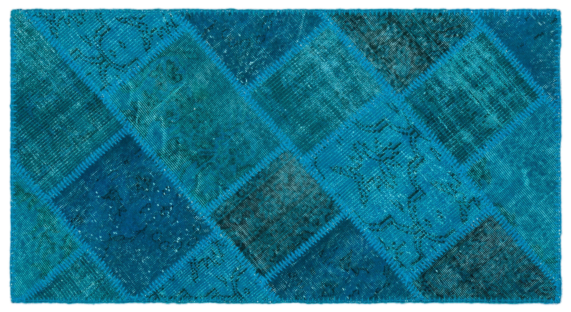 Apex Patchwork Unique Turkuaz 25057 080 cm X 150 cm