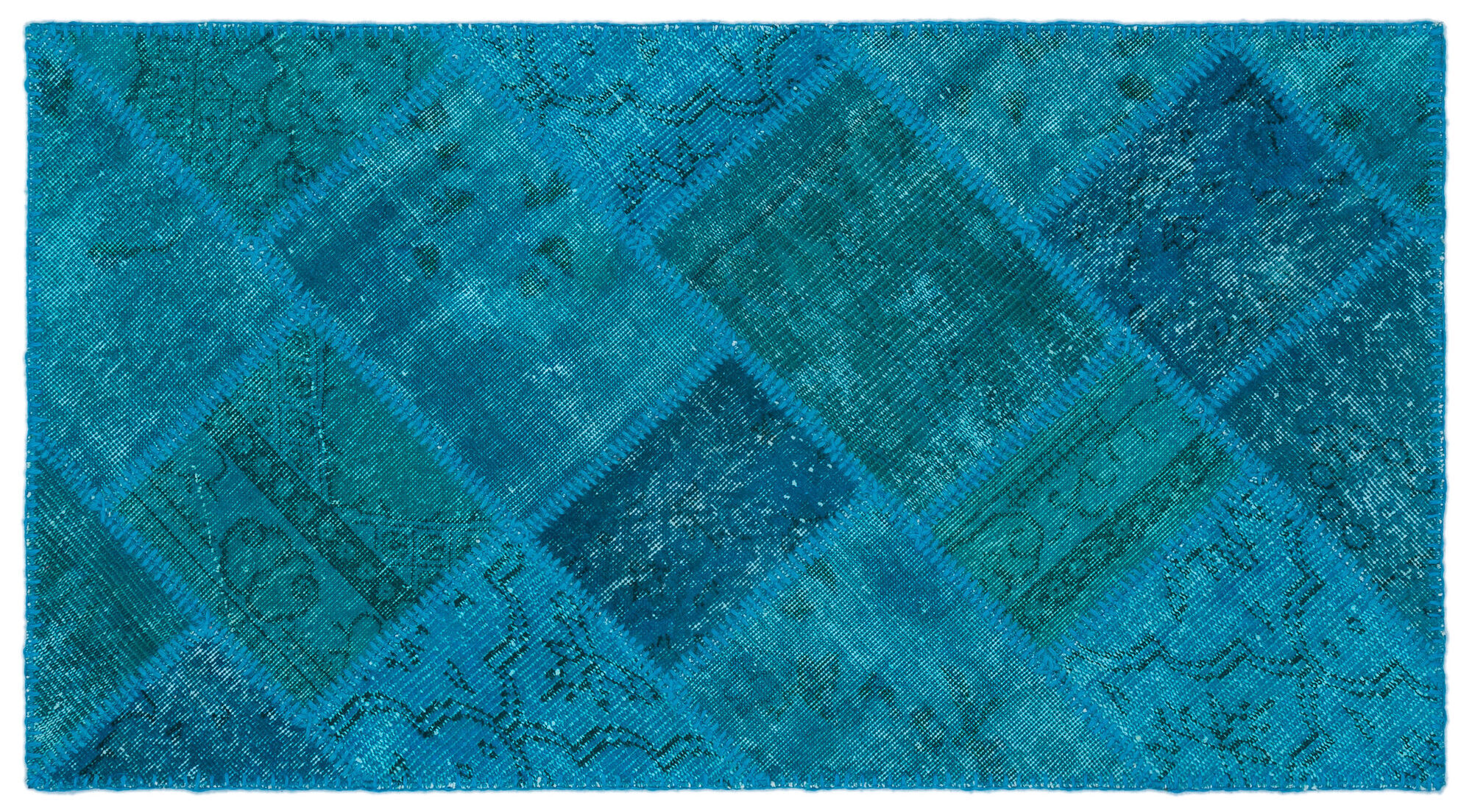 Apex Patchwork Unique Turkuaz 25064 080 cm X 150 cm