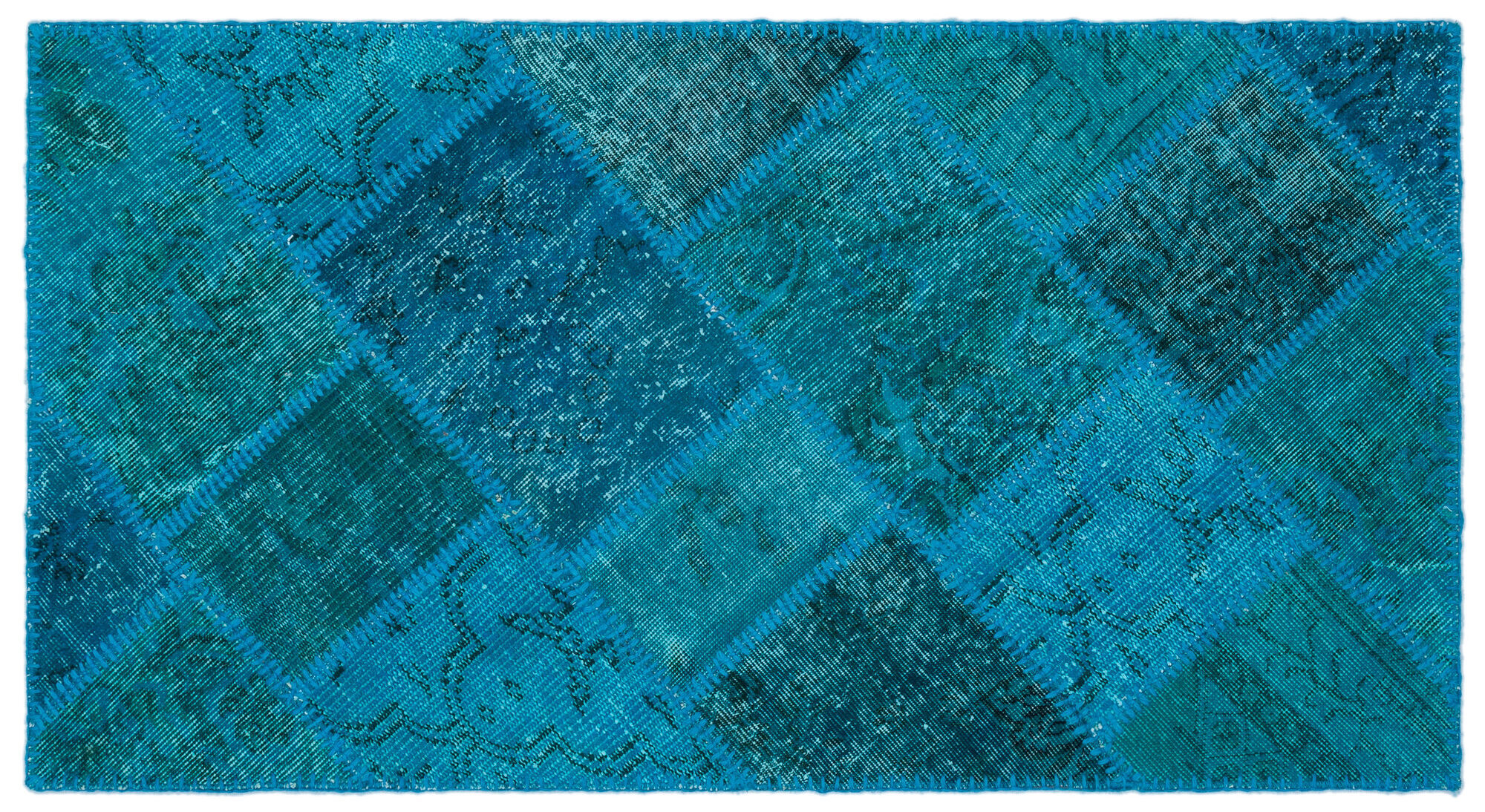 Apex Patchwork Unique Turkuaz 25065 080 cm X 150 cm