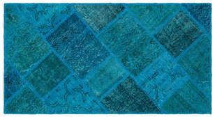 Apex Patchwork Unique Turkuaz 25065 080 cm X 150 cm (1)