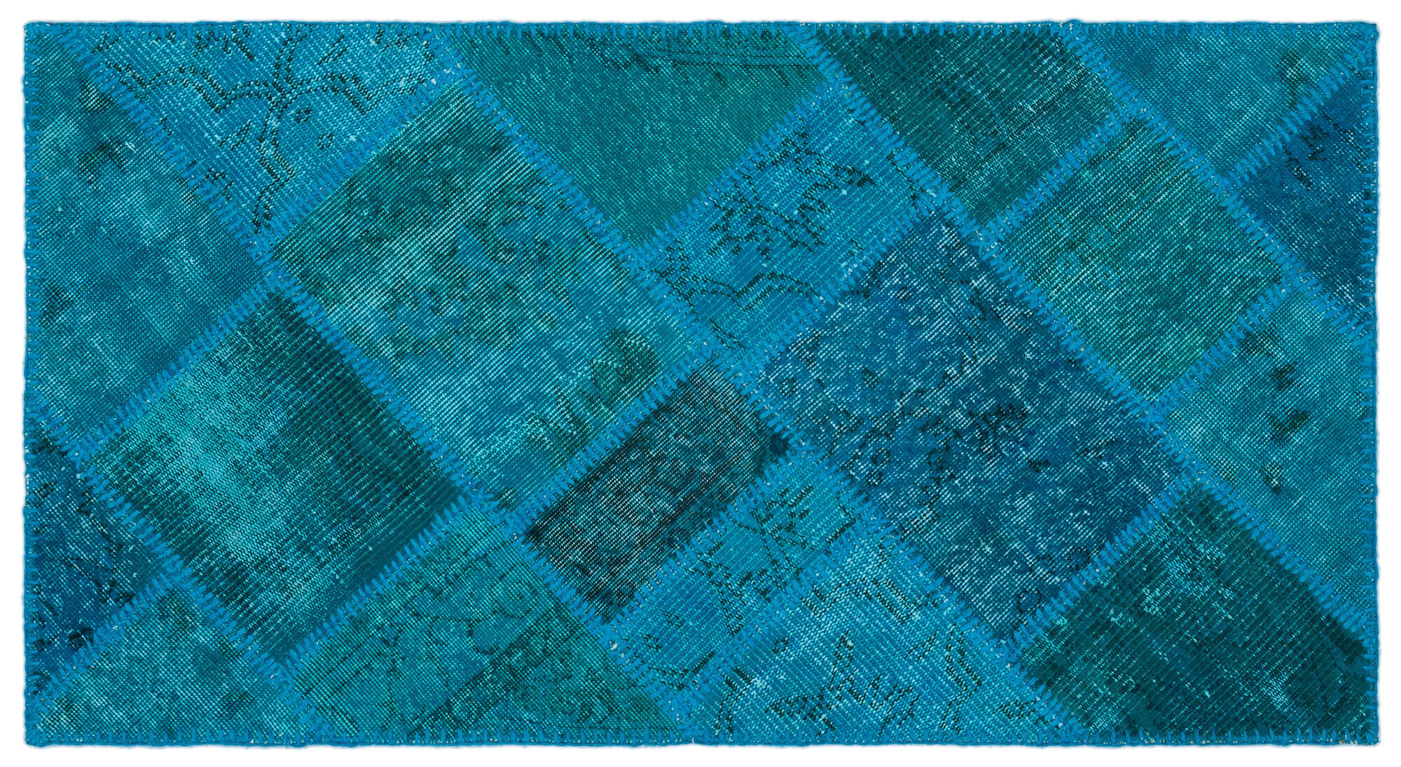 Apex Patchwork Unique Turkuaz 25071 080 cm X 150 cm