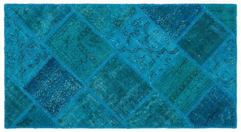 Apex Patchwork Unique Turkuaz 25072 080 cm X 150 cm - 1