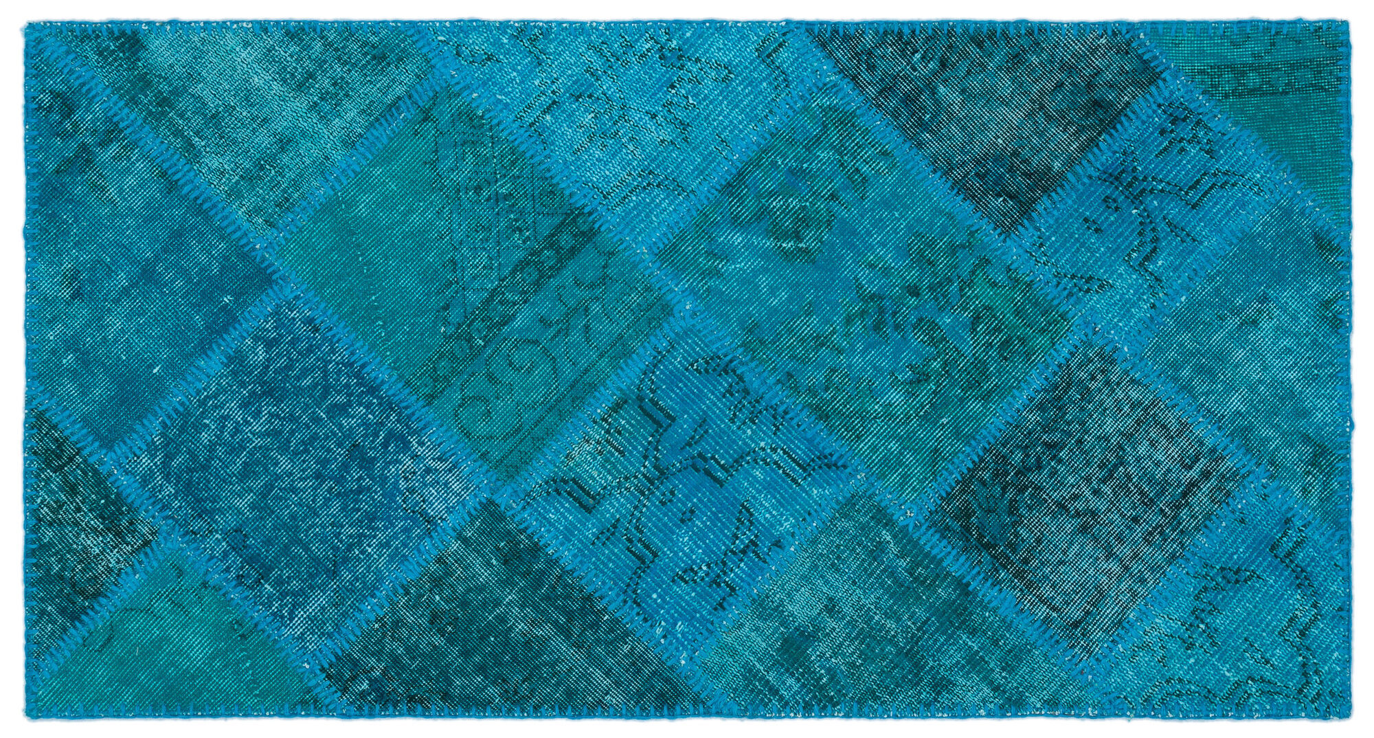 Apex Patchwork Unique Turkuaz 25073 080 cm X 150 cm
