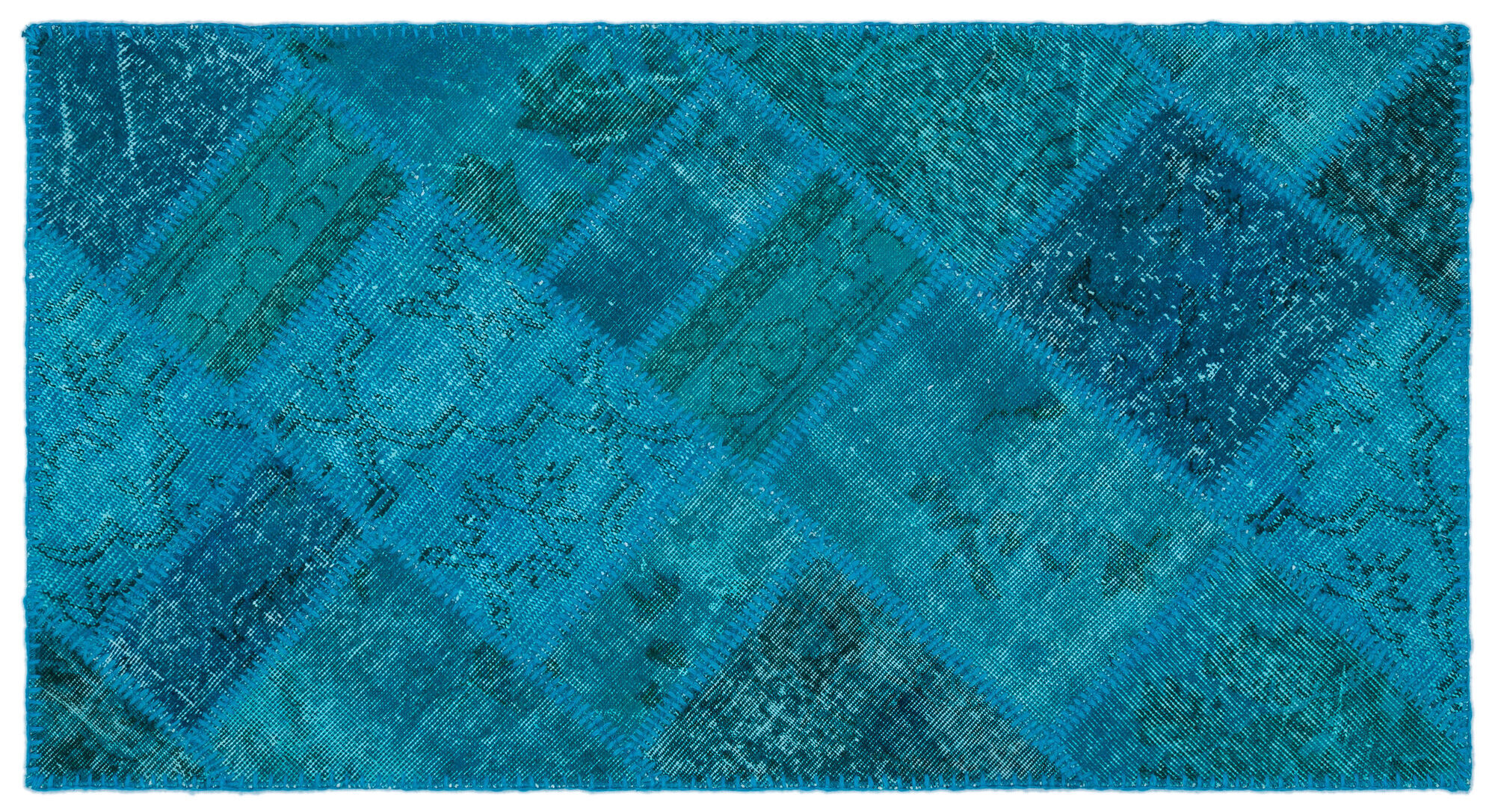 Apex Patchwork Unique Turkuaz 25076 080 cm X 150 cm