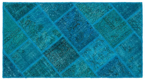 Apex Patchwork Unique Turkuaz 25077 080 cm X 150 cm - 1
