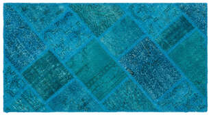 Apex Patchwork Unique Turkuaz 25078 080 cm X 150 cm (1)