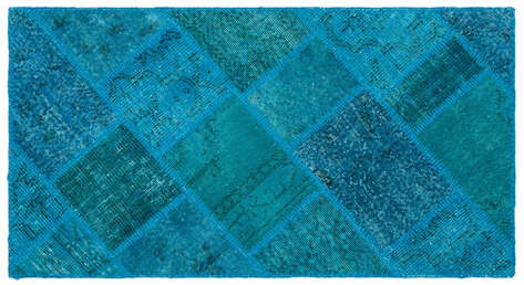 Apex Patchwork Unique Turkuaz 25078 080 cm X 150 cm - 1