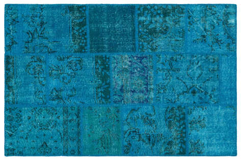 Apex Patchwork Unique Turkuaz 25110 120 cm X 180 cm - 1