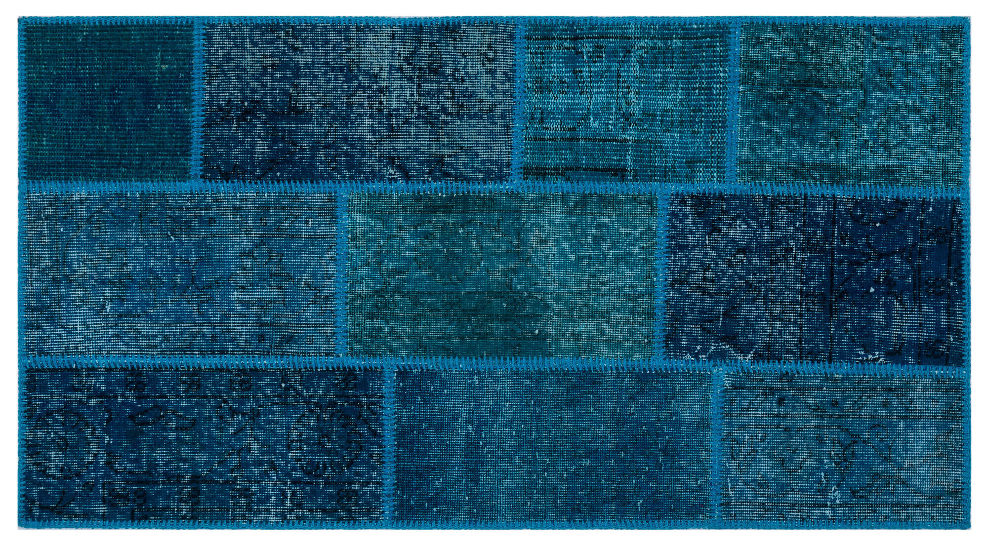 Apex Patchwork Unique Turkuaz 25967 080 cm X 150 cm